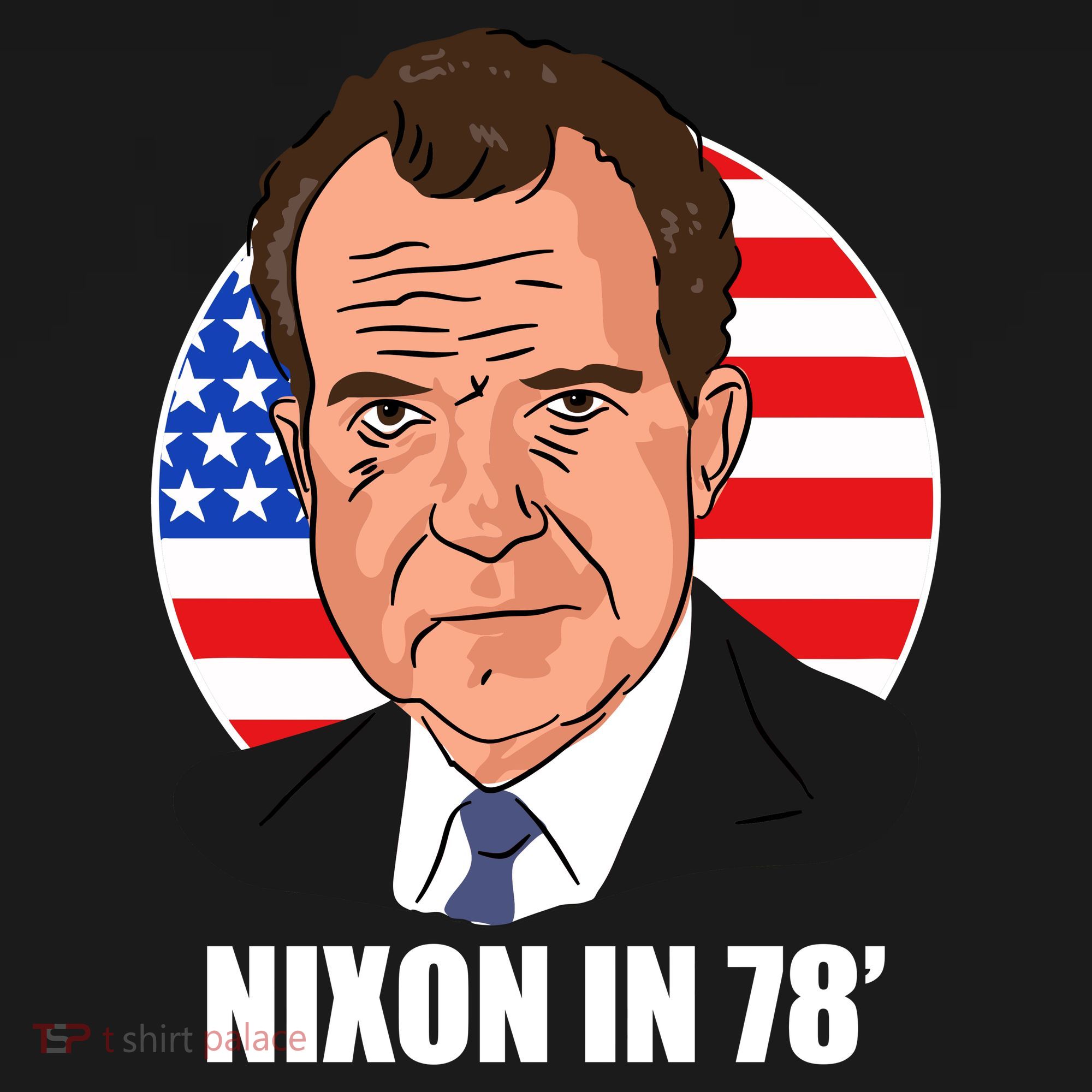 Nixon In 78' President USA Flag Women's Hoodie