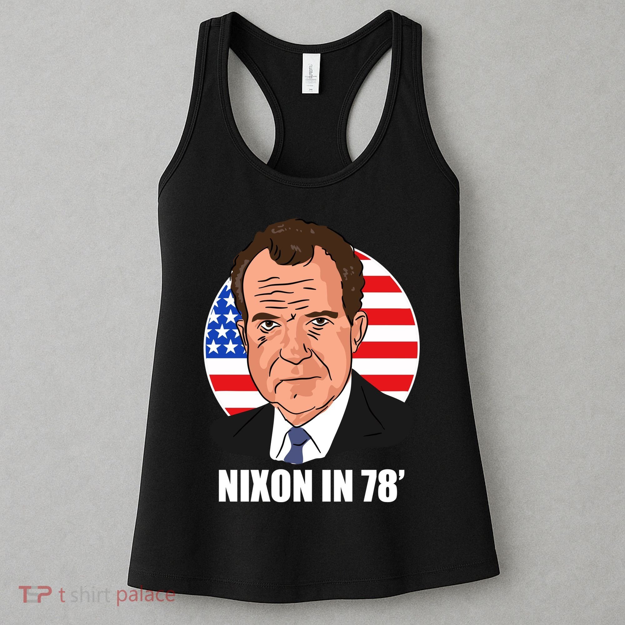 Nixon In 78' President USA Flag Women's Tank Top