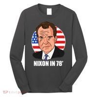 Nixon In 78' President USA Flag Long Sleeve Shirt thumb 0