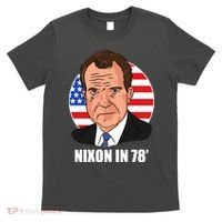 Nixon In 78' President USA Flag T-Shirt thumb 0