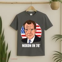 Nixon In 78' President USA Flag T-Shirt thumb 2