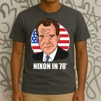 Nixon In 78' President USA Flag T-Shirt thumb 3
