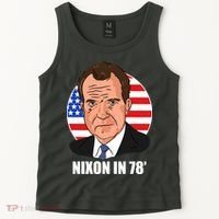 Nixon In 78' President USA Flag Tank Top thumb 2
