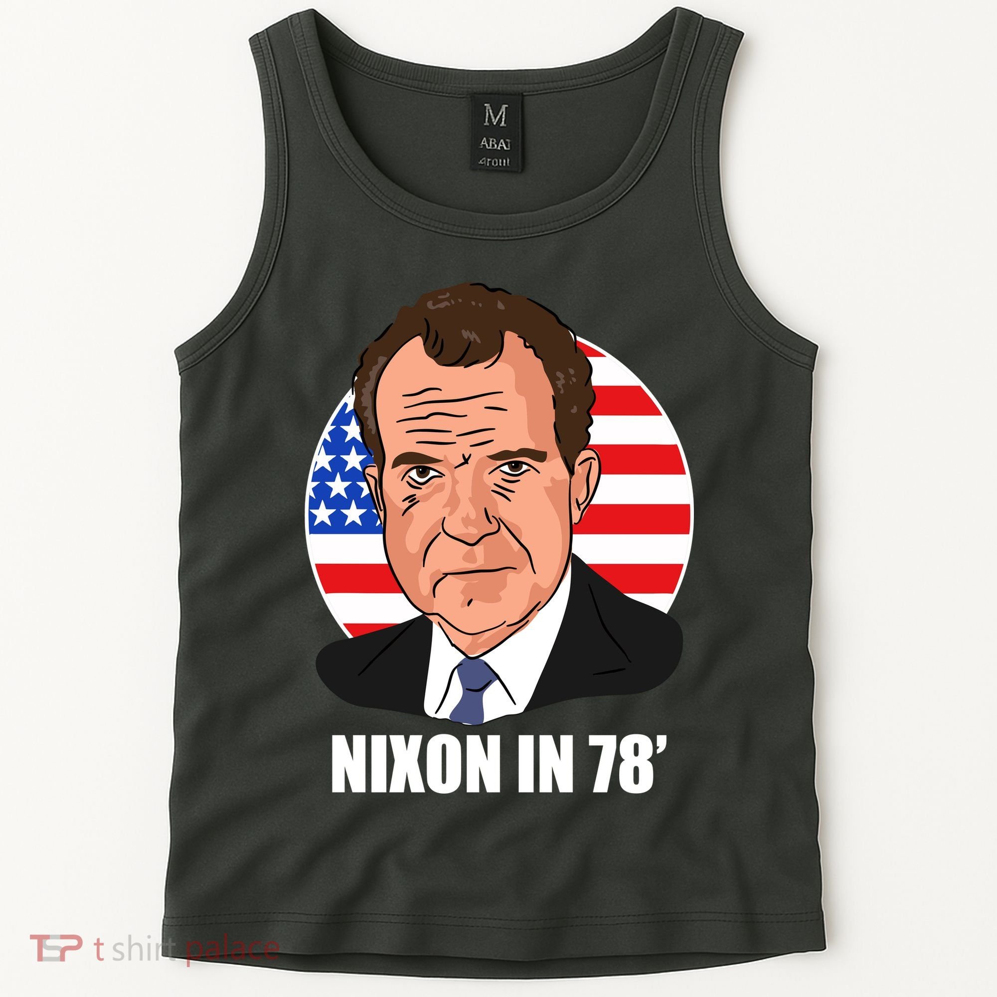 Nixon In 78' President USA Flag Tank Top