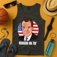 Nixon In 78' President USA Flag Tank Top thumb 4