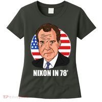 Nixon In 78' President USA Flag Women's T-Shirt thumb 0