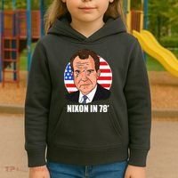 Nixon In 78' President USA Flag Kids Hoodie thumb 3