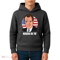 Nixon In 78' President USA Flag Kids Hoodie thumb 4