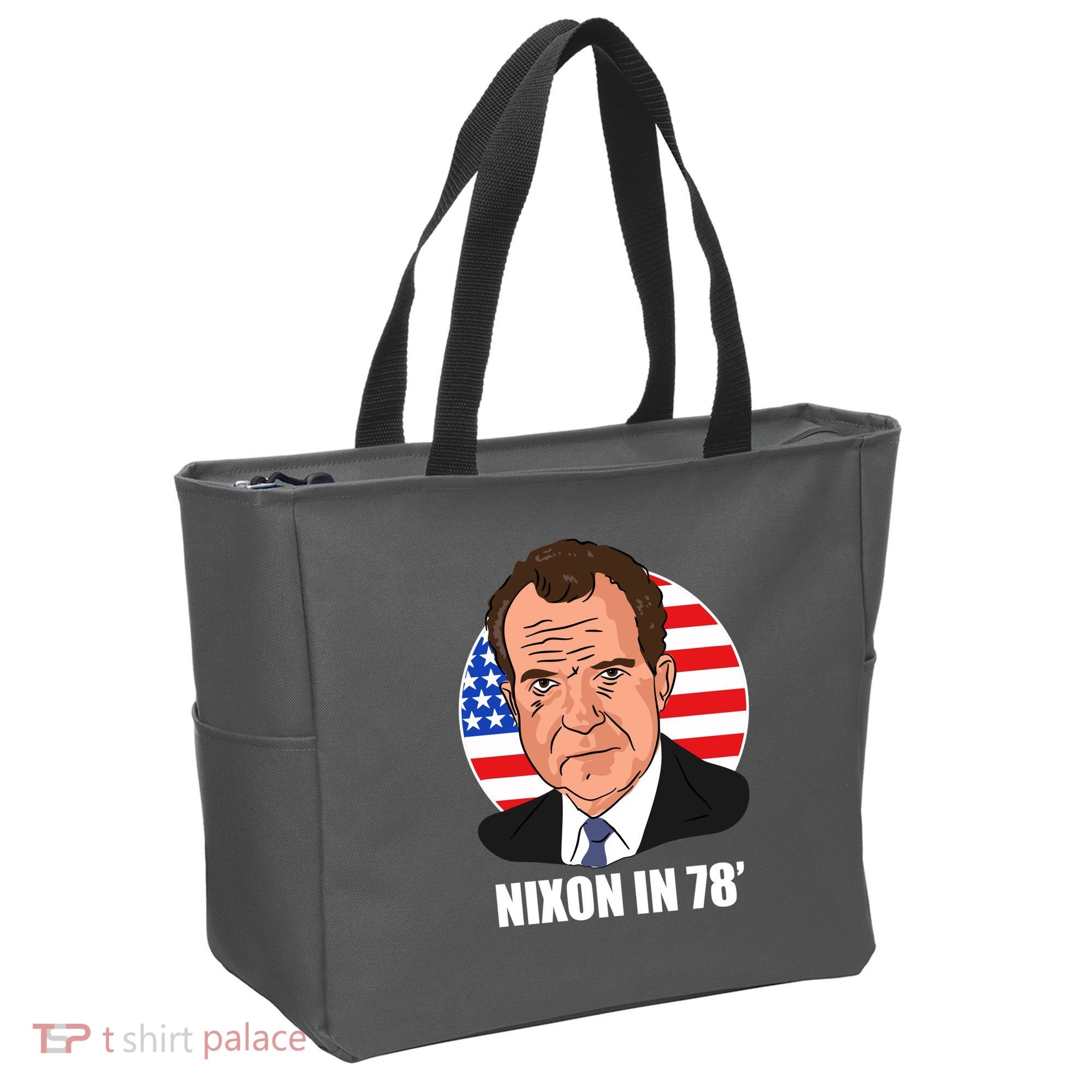 Nixon In 78' President USA Flag Tote Bag