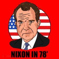 Nixon In 78' President USA Flag Santa Hat thumb 1
