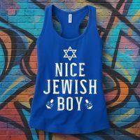 Nice Jewish Boy With Dreidel For Hanukkah Funny Menorah Women's Tank Top thumb 3
