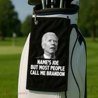 Name's Joe But Most People Call Me Brandon Golf Towel thumb 2