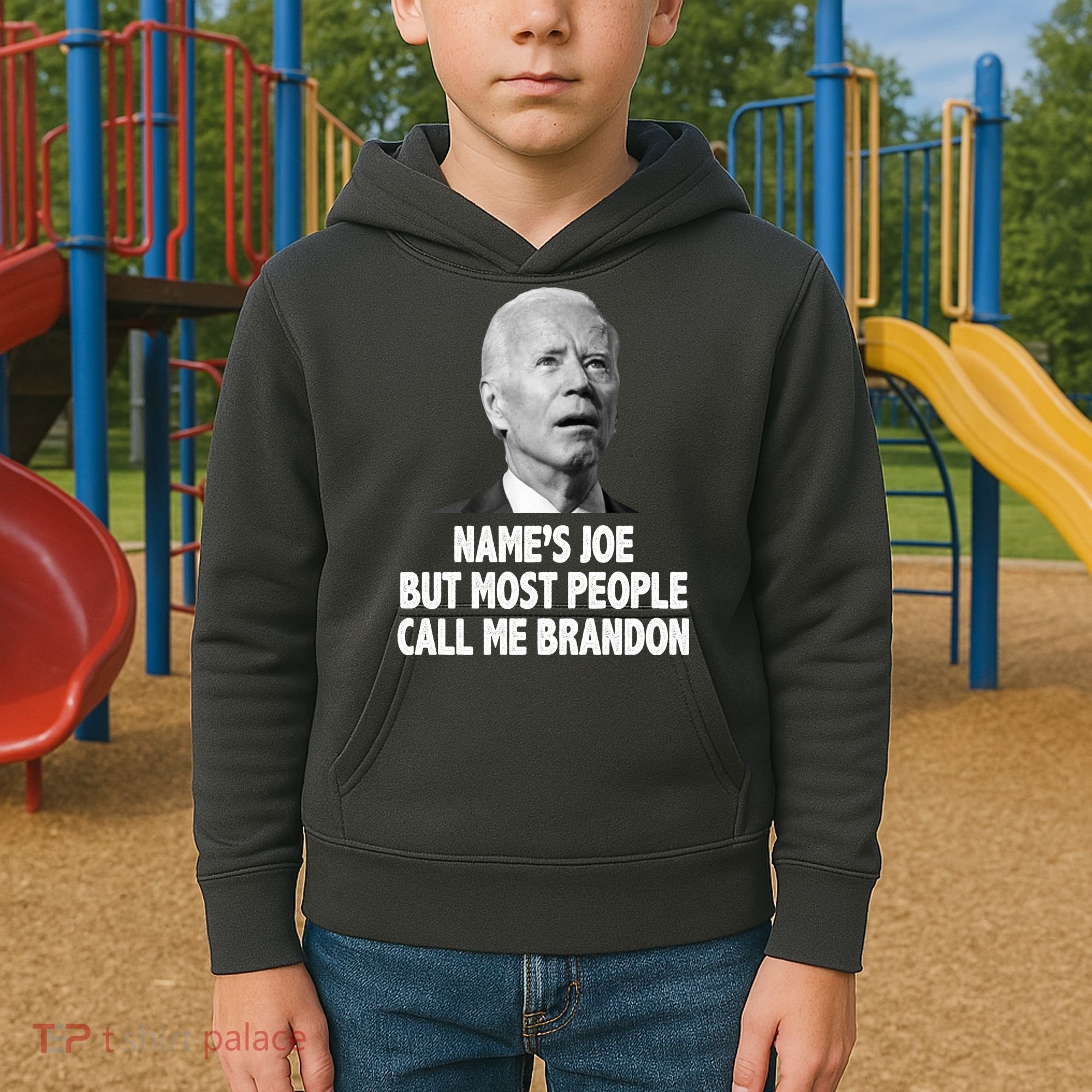 Name's Joe But Most People Call Me Brandon Kids Hoodie