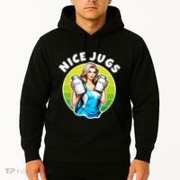 Nice Jugs. Cheerleader Milkmaid. Pitcher Holding Fun Hoodie thumb 2