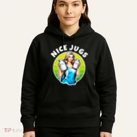 Nice Jugs. Cheerleader Milkmaid. Pitcher Holding Fun Hoodie thumb 5