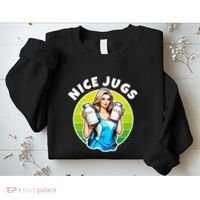 Nice Jugs. Cheerleader Milkmaid. Pitcher Holding Fun Sweatshirt thumb 2