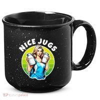 Nice Jugs. Cheerleader Milkmaid. Pitcher Holding Fun 15oz Campfire Ceramic Mug thumb 0