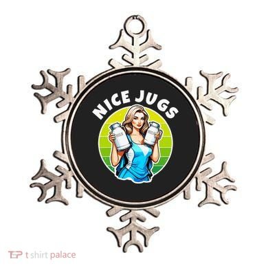 Nice Jugs. Cheerleader Milkmaid. Pitcher Holding Fun Ornament