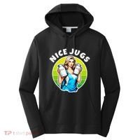 Nice Jugs. Cheerleader Milkmaid. Pitcher Holding Fun Performance Fleece Hoodie thumb 0