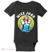 Nice Jugs. Cheerleader Milkmaid. Pitcher Holding Fun Baby Bodysuit thumb 0