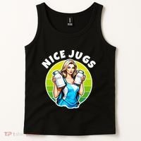 Nice Jugs. Cheerleader Milkmaid. Pitcher Holding Fun Tank Top thumb 2