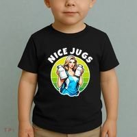 Nice Jugs. Cheerleader Milkmaid. Pitcher Holding Fun Toddler T-Shirt thumb 2