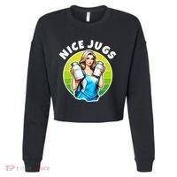 Nice Jugs. Cheerleader Milkmaid. Pitcher Holding Fun Cropped Pullover Crew thumb 0
