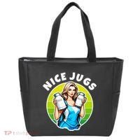Nice Jugs. Cheerleader Milkmaid. Pitcher Holding Fun Tote Bag thumb 0