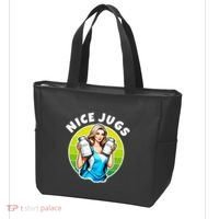 Nice Jugs. Cheerleader Milkmaid. Pitcher Holding Fun Tote Bag thumb 3