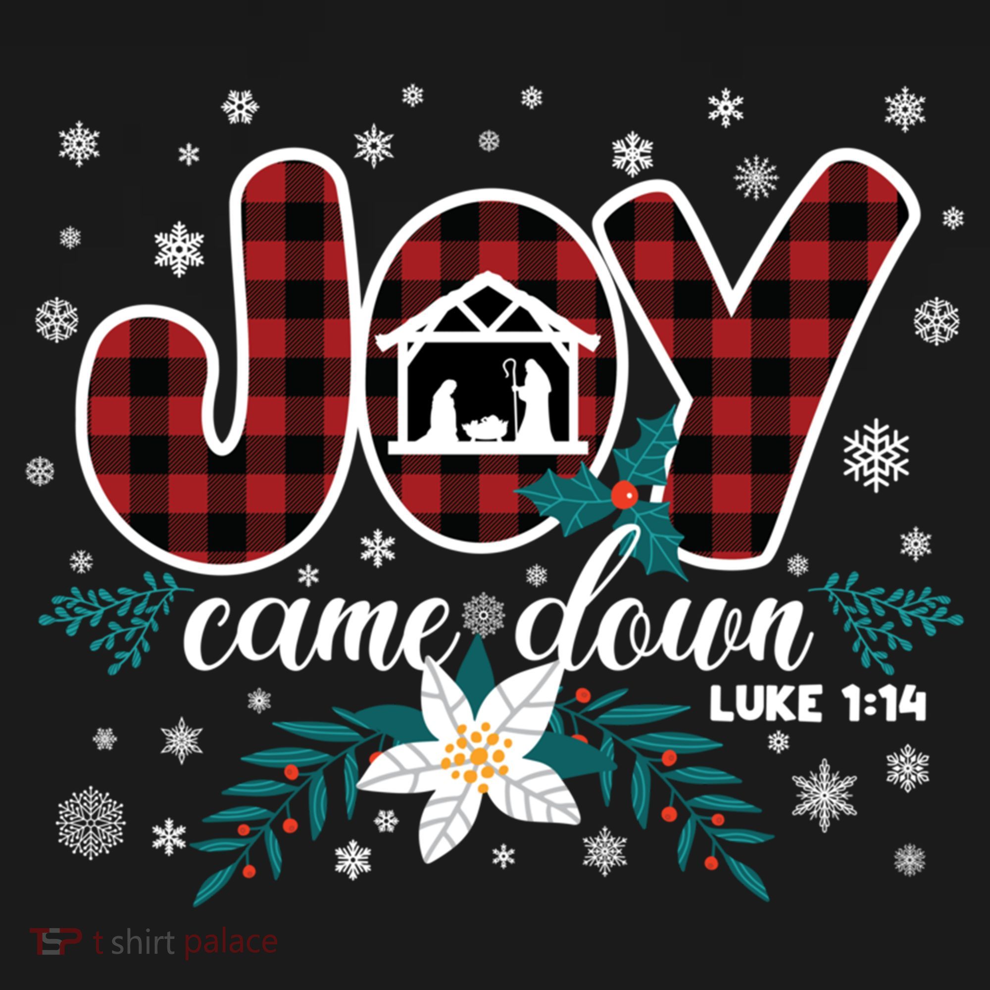 Nativity Jesus Christian Christmas Buffalo Plaid Gift Women's Hoodie