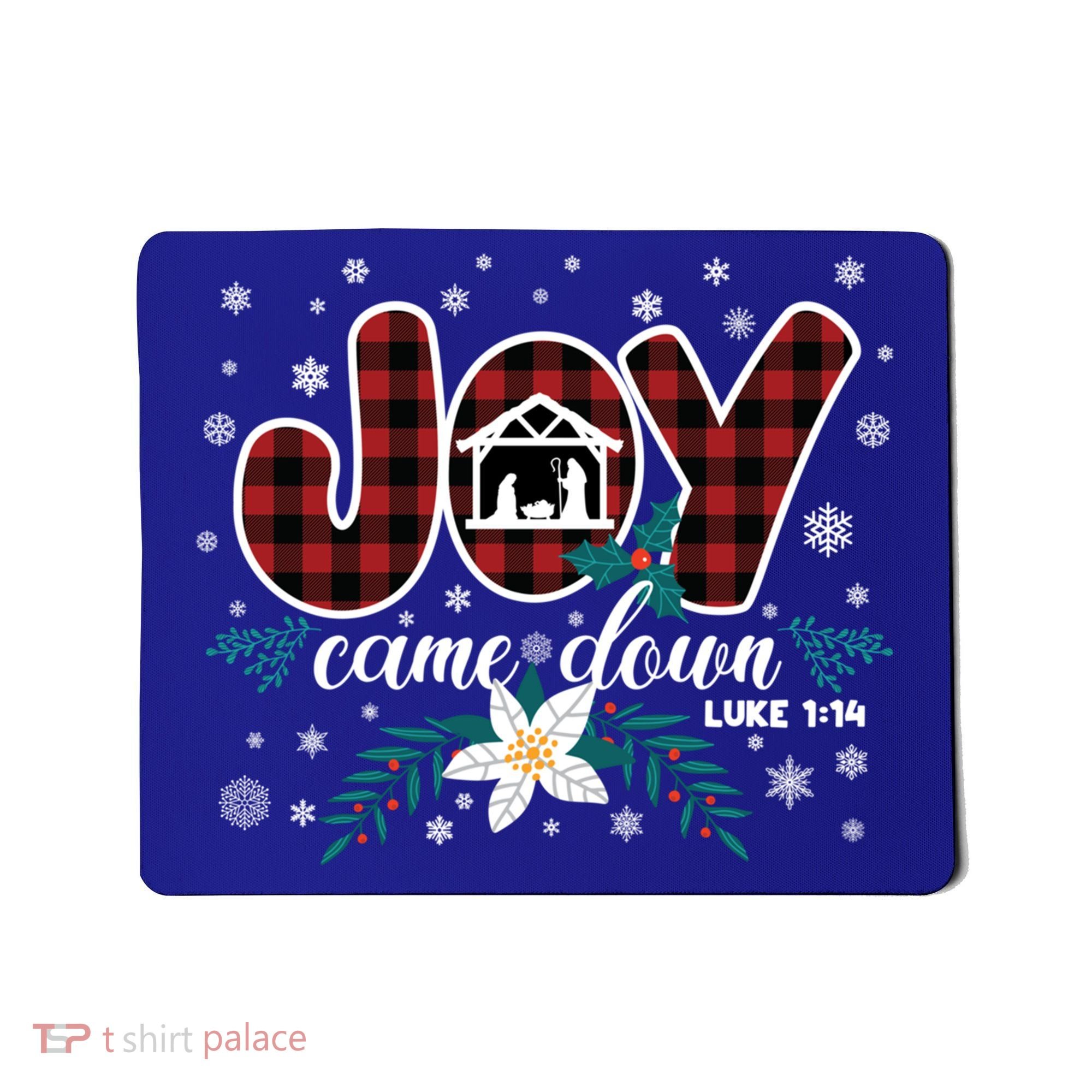 Nativity Jesus Christian Christmas Buffalo Plaid Gift Mousepad