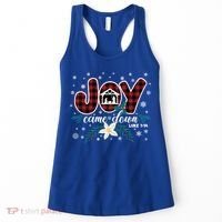 Nativity Jesus Christian Christmas Buffalo Plaid Gift Women's Tank Top thumb 0