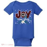 Nativity Jesus Christian Christmas Buffalo Plaid Gift Baby Bodysuit thumb 0
