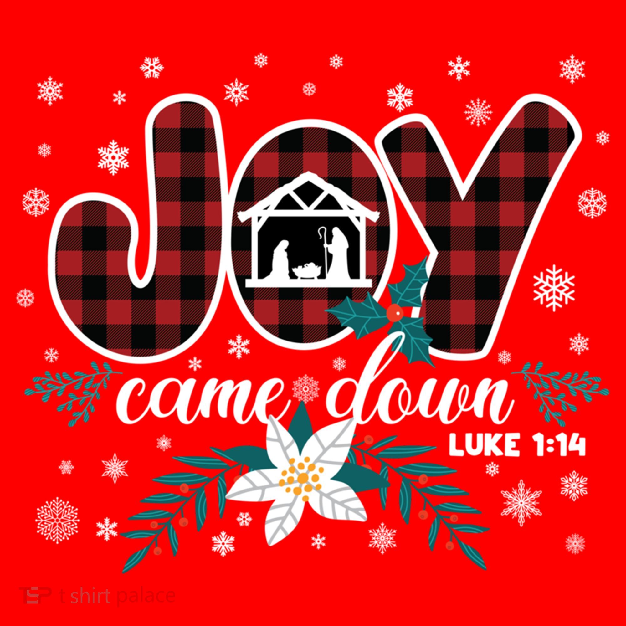 Nativity Jesus Christian Christmas Buffalo Plaid Gift Santa Hat