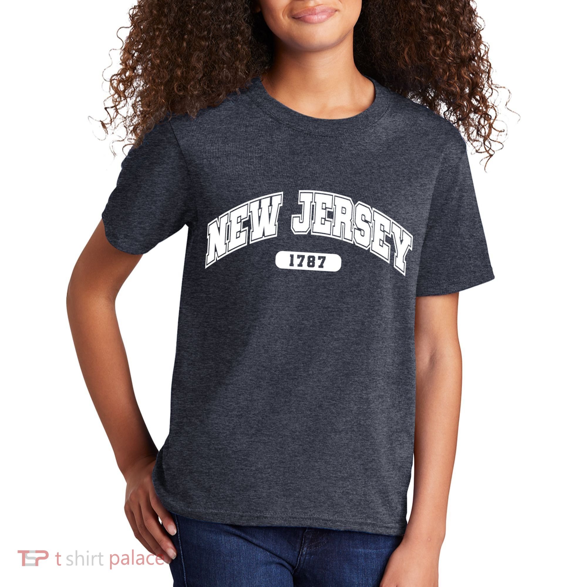 New Jersey Collegiate Style 1787 Kids T-Shirt