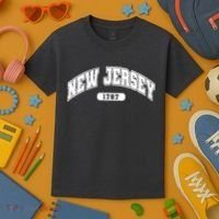New Jersey Collegiate Style 1787 Kids T-Shirt thumb 3