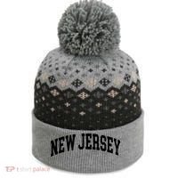 New Jersey Classic Text The Baniff Cuffed Pom Beanie thumb 0