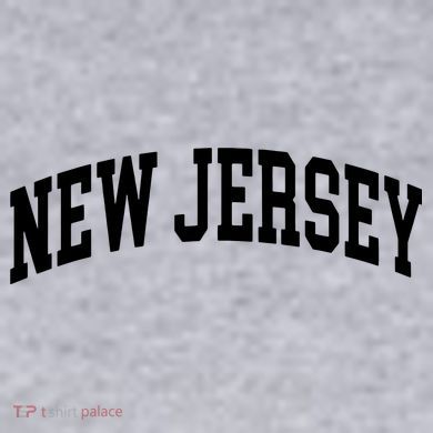 New Jersey Classic Text Women's Racerback Cropped Tank