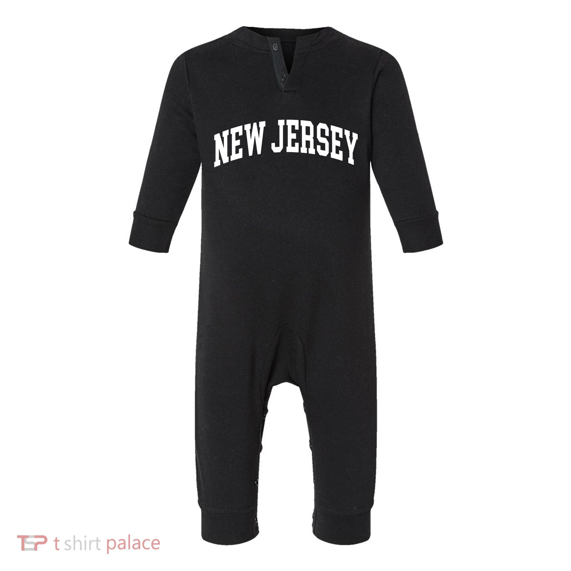 New Jersey Classic Text Infant Fleece One Piece