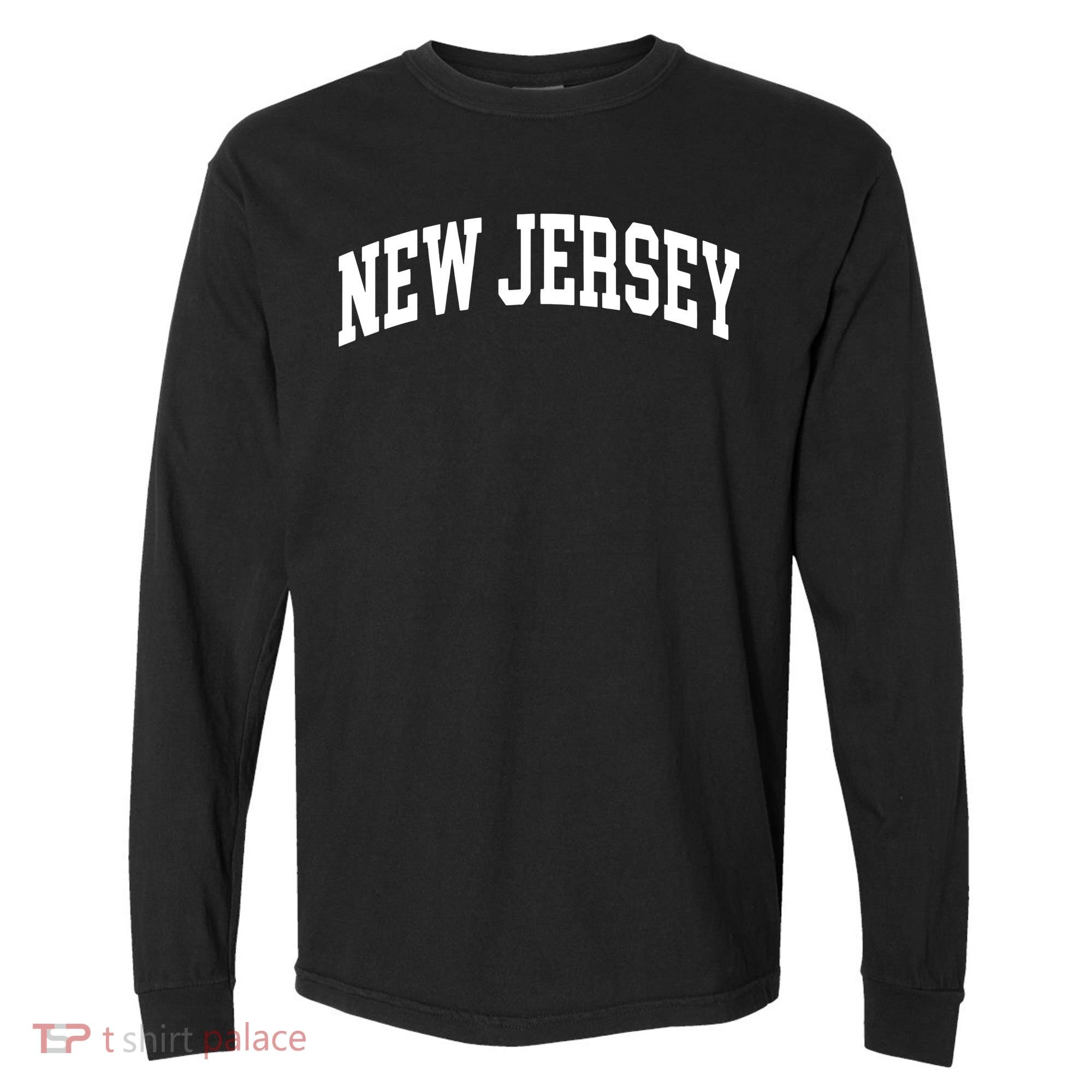 New Jersey Classic Text Comfort Colors Heavyweight Long Sleeve T-Shirt