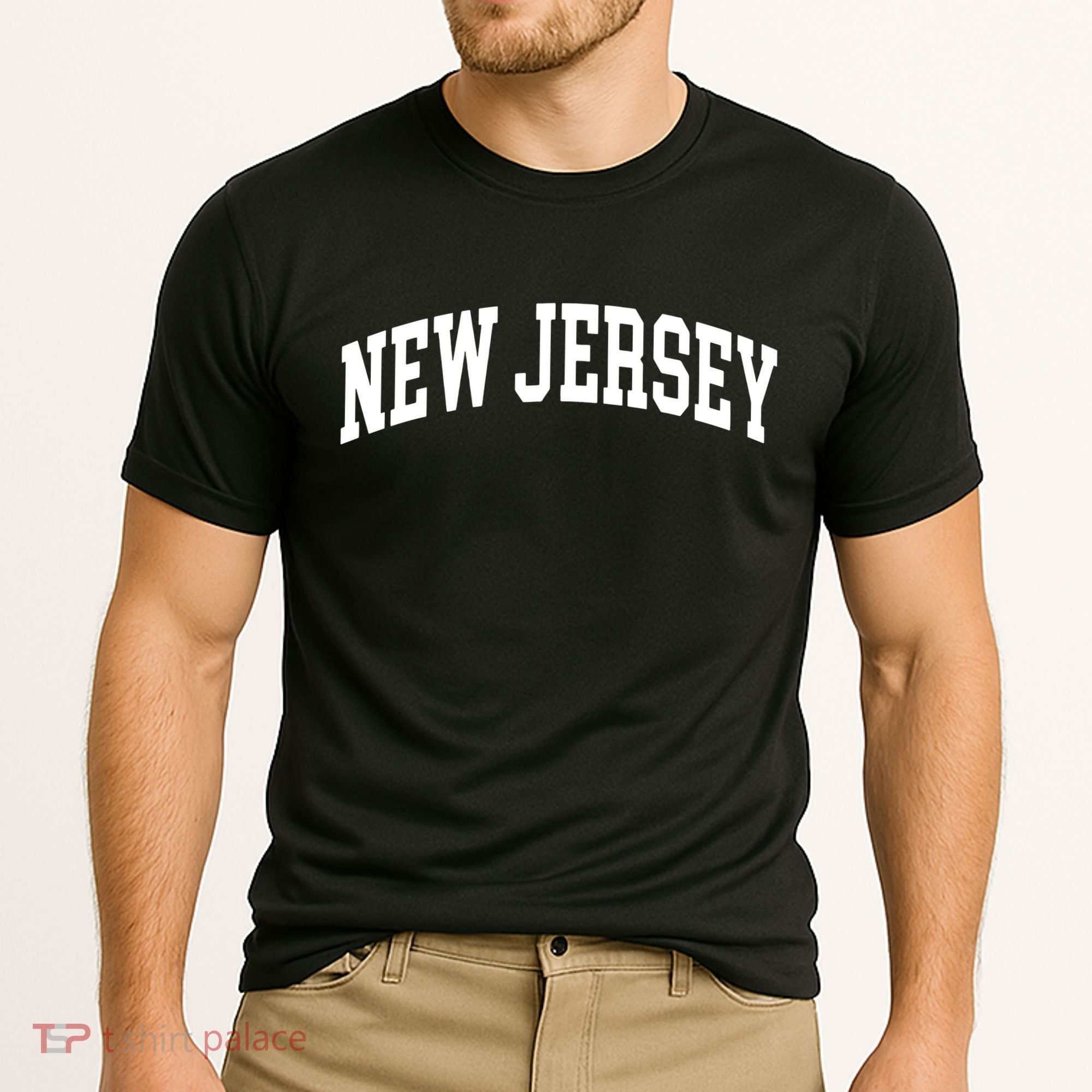 New Jersey Classic Text Cooling Performance Crew T-Shirt