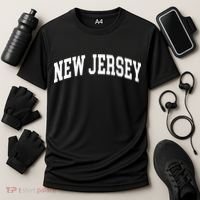 New Jersey Classic Text Cooling Performance Crew T-Shirt thumb 3