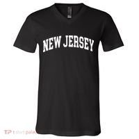 New Jersey Classic Text V-Neck T-Shirt thumb 0