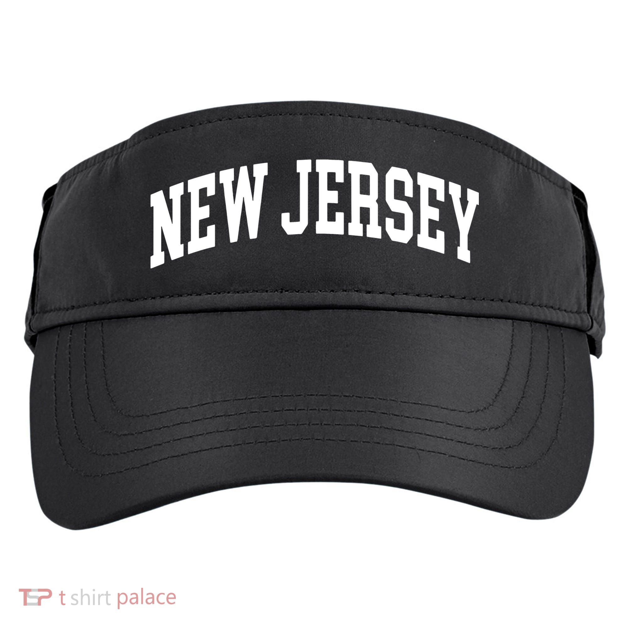 New Jersey Classic Text Adult Drive Performance Visor