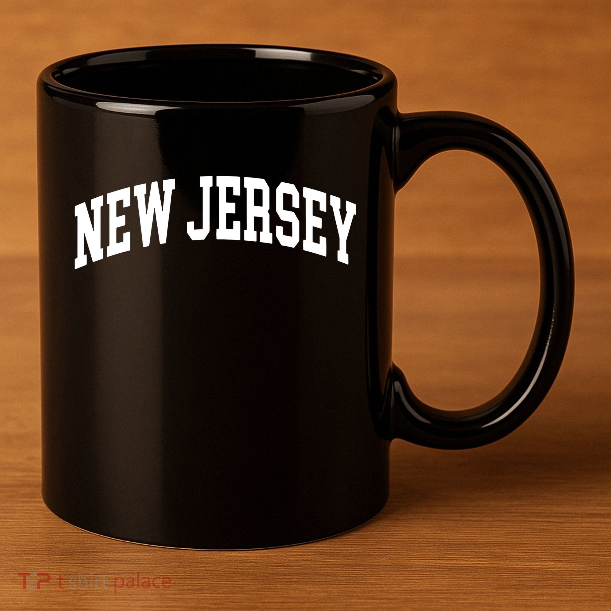 New Jersey Classic Text 11oz C Handle Ceramic Mug