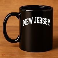 New Jersey Classic Text 11oz C Handle Ceramic Mug thumb 4