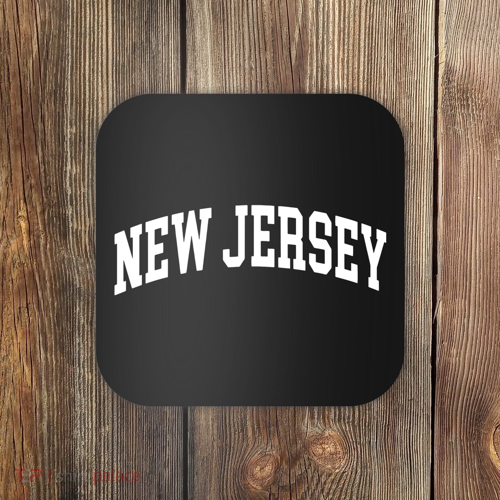 New Jersey Classic Text Coaster