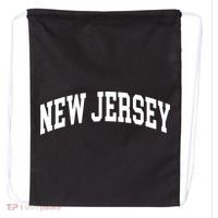 New Jersey Classic Text Drawstring Bag thumb 0