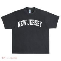 New Jersey Classic Text Urban Oversized Heavyweight T-Shirt thumb 0