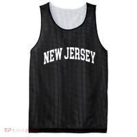 New Jersey Classic Text Mesh Reversible Basketball Jersey Tank thumb 0